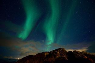 挪威极光图片,璀璨夜空中的自然奇观